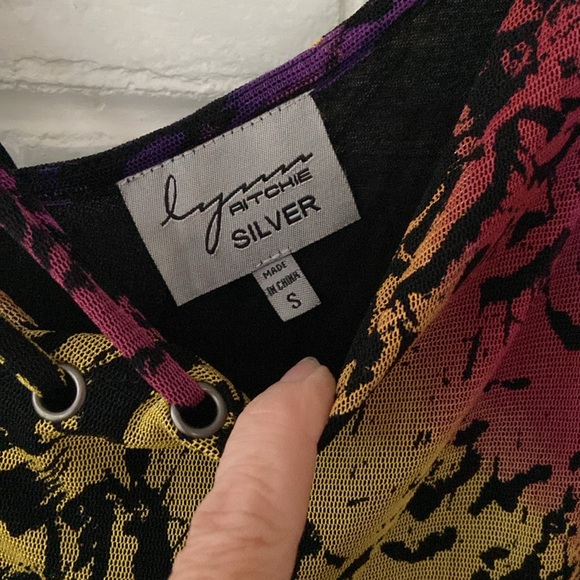 Lynn Ritchie Silver EUC Sleeveless Gorgeous Fully Lined Dress. No Wrinkle! - Picture 4 of 15